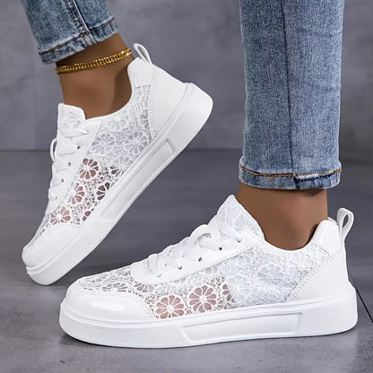 Pizzo | Sneakers con pizzo floreale