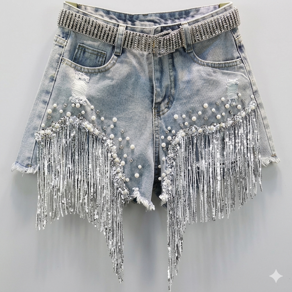 Shorts Diamond Fringe